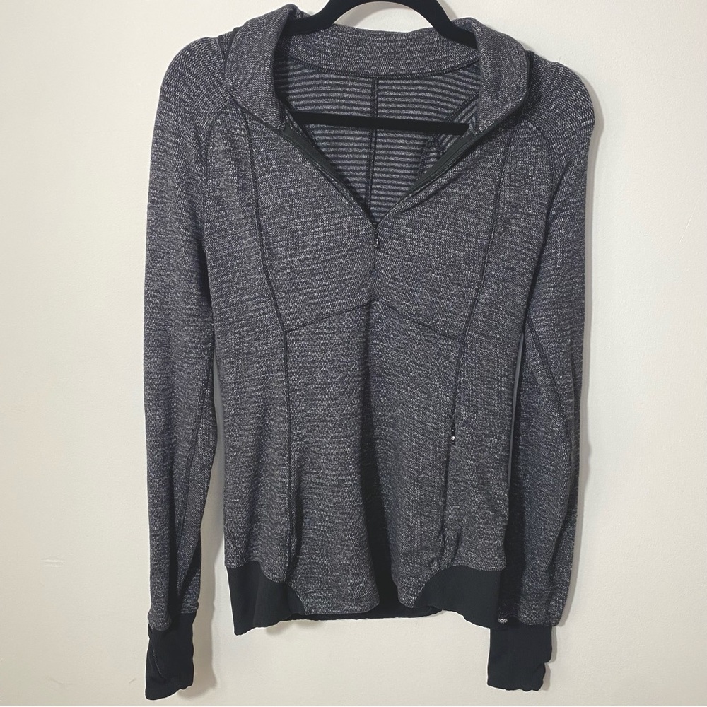 Lululemon Long Sleeve Half Zip Size 4 - Runderful gray grey